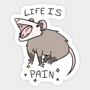 Life is pain Sticker